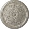 Ekena Millwork Luton Ceiling Medallion (Fits Canopies up to 3 1/2"), Hand-Painted Pearl White, 21"OD x 2"P CM21LUPWS - alternate 1